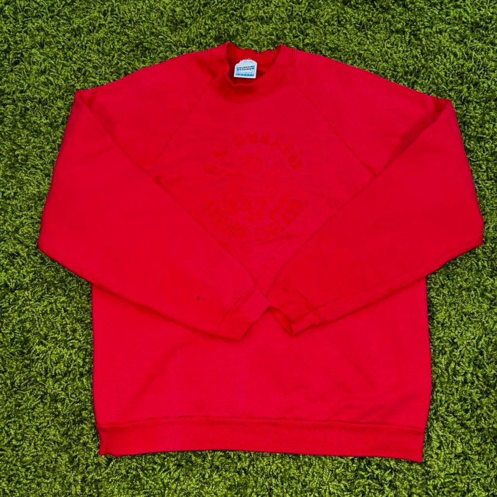 Vintage U.S Embassy London England Crewneck Sweatshirt Sz XL (23x27)